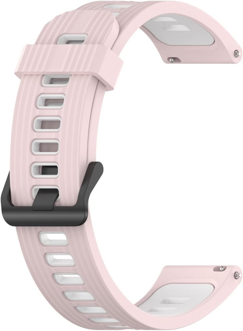 woobles Band for Samsung Galaxy Watch4/Active2,Silicone Watch Replacement Band Strap Soft Sports Wristband Strap Compatible with Galaxy Watch4/Active2,5.5-8.7in,20mm (Pink) - Image 2